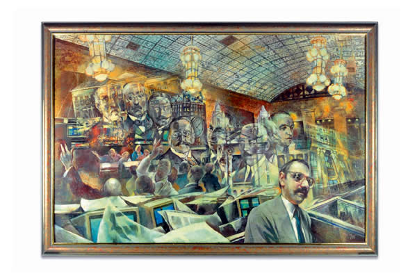 Patay László festménye olaj, farostlemez, 103 cm x 69 cm
