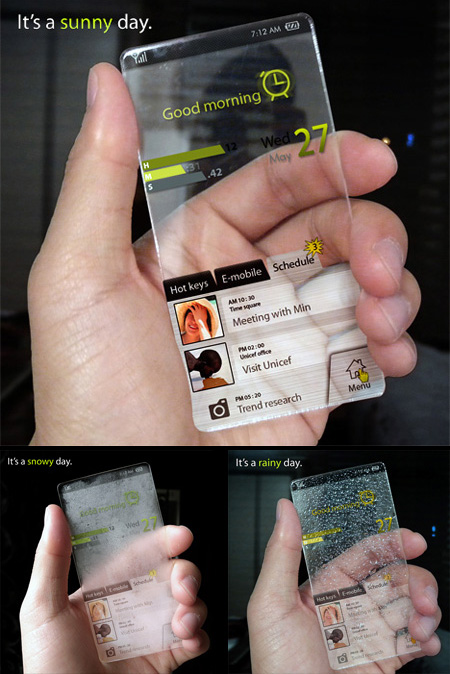 Időjárásjelző mobiltelefon Időjárásjelző mobiltelefon