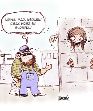 Magyar diák magyar betonba