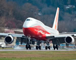 Az új gépóriás, a Boeing 747-8 próbarepülése